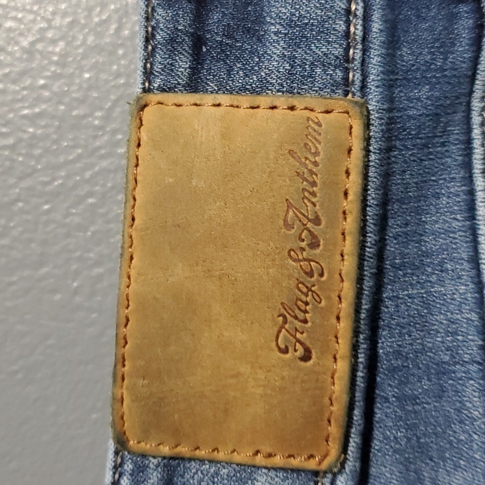 Flag & Anthem Womens High Rise Straight Jeans Dark Wash Size 4 - Picture 7 of 9